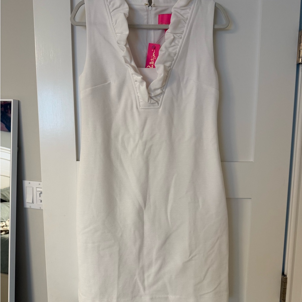 Lilly Pulitzer White Ruffle Dress